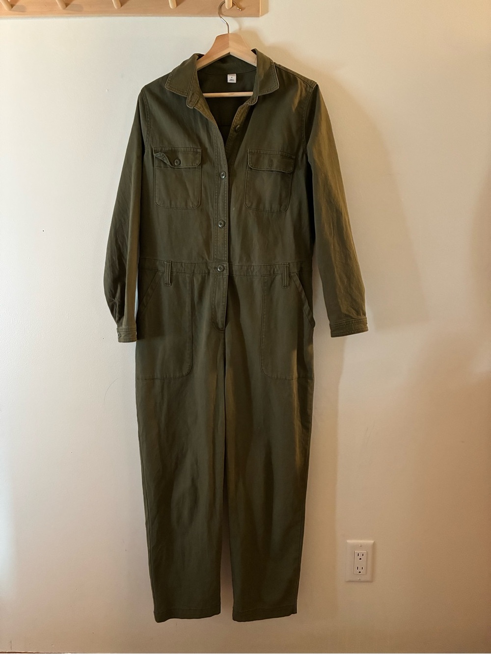 Olive Green Utility Jumpsuit for Women